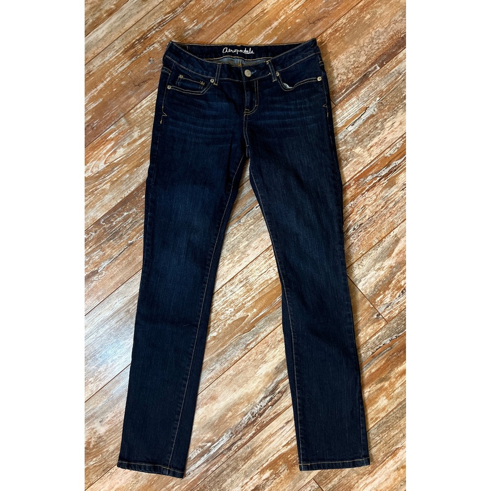 Aeropostale Bayla Skinny Jeans Women's Size 6 Regular Dark Wash Stretch Denim